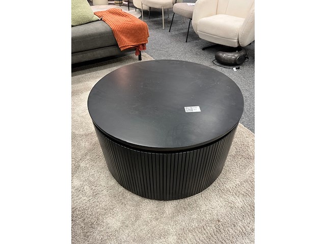 Salontafel london rond, zwart - afbeelding 1 van  5