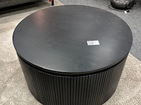 Salontafel london rond, zwart - afbeelding 1 van  5