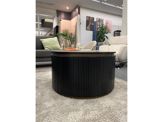 Salontafel london rond, zwart - afbeelding 2 van  5