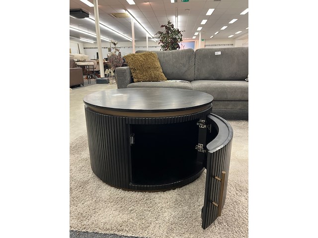 Salontafel london rond, zwart - afbeelding 3 van  5