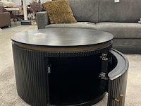 Salontafel london rond, zwart - afbeelding 3 van  5