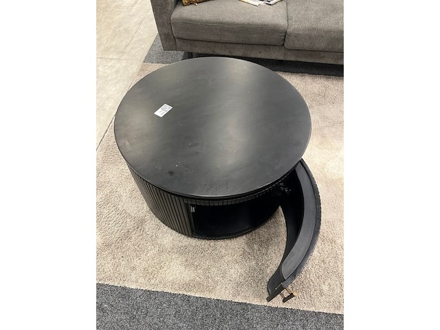 Salontafel london rond, zwart - afbeelding 4 van  5