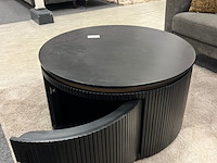 Salontafel london rond, zwart - afbeelding 5 van  5