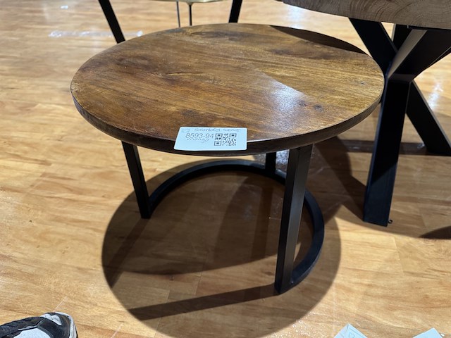 Salontafel, mangohout, zwarte poot - afbeelding 1 van  3