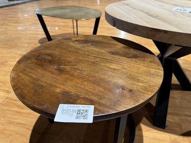 Salontafel, mangohout, zwarte poot - afbeelding 2 van  3