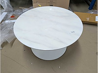 Salontafel marmer look 80 x 45cm - afbeelding 2 van  3