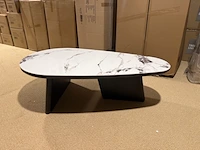 Salontafel marmer ovaal 130 x 70 x 40 label51, cryolite