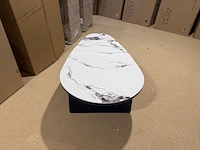 Salontafel marmer ovaal 130 x 70 x 40 label51, cryolite - afbeelding 7 van  8