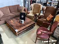 Salontafel met 2 fauteuils en 1 stoel en een 2 zitsbank - afbeelding 1 van  5