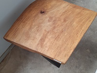 Salontafel met metalen tafelpoten, 65 x 70 x 52 cm hoog - afbeelding 3 van  4