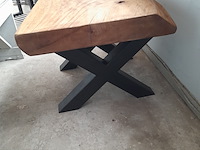 Salontafel met metalen tafelpoten, 65 x 70 x 52 cm hoog - afbeelding 4 van  4