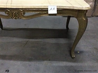 Salontafel met onyx/marmer blad - afbeelding 3 van  4