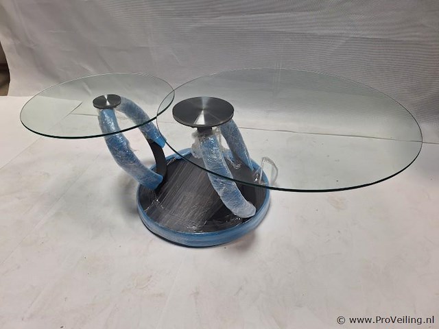 Salontafel met twee bladen - ca. 133x80x47 cm - afbeelding 1 van  6