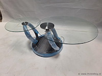 Salontafel met twee bladen - ca. 133x80x47 cm - afbeelding 1 van  6