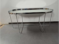 Salontafel metaal frame met spiegel 100 x 45 x 48cm - afbeelding 3 van  3