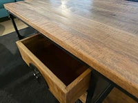 Salontafel, open, 4 lades bruin - afbeelding 3 van  7