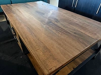 Salontafel, open, 4 lades bruin - afbeelding 4 van  7