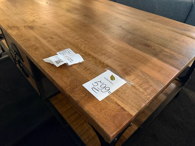 Salontafel, open, 4 lades bruin - afbeelding 7 van  7