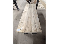 Salontafel oud eiken 150x45cm - afbeelding 2 van  2