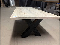 Salontafel oud eiken 160x65cm - afbeelding 2 van  2