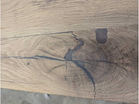Salontafel oud eiken epoxy 140x70cm - afbeelding 3 van  3