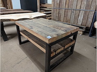 Salontafel oud grenen 80x55cm - afbeelding 2 van  3