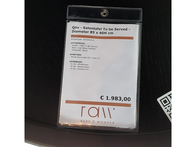 Salontafel qliv, to be served, zwart - afbeelding 2 van  6