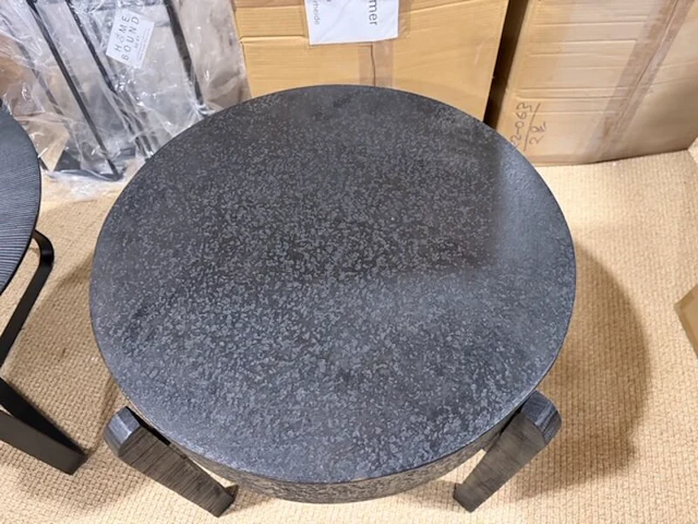 Salontafel rond label51, zwart - afbeelding 2 van  4