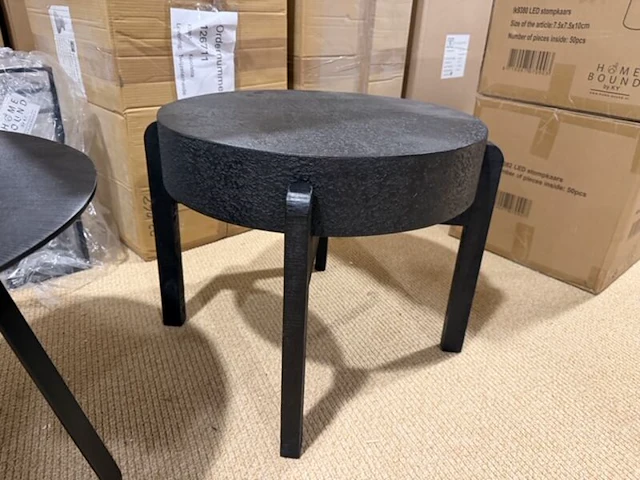 Salontafel rond label51, zwart - afbeelding 3 van  4