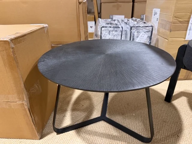 Salontafel rond label51, zwart - afbeelding 2 van  6