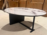 Salontafel rond marmer, cryolite - afbeelding 2 van  5