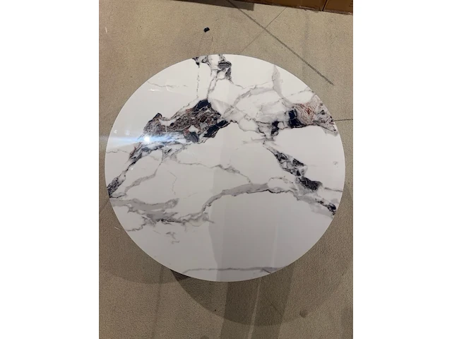 Salontafel rond marmer, cryolite - afbeelding 5 van  5