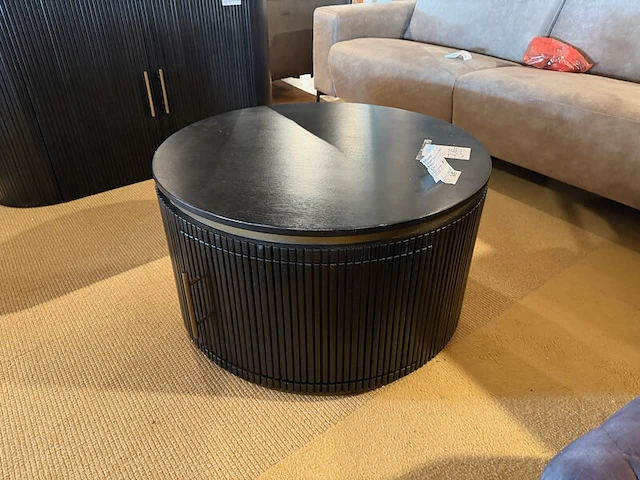 Salontafel rond tower, zwart - afbeelding 2 van  5