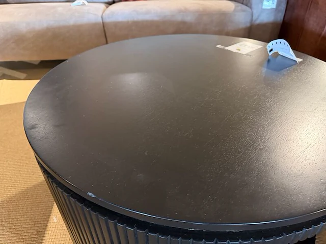 Salontafel rond tower, zwart - afbeelding 5 van  5