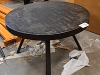 Salontafel, rond zwart - afbeelding 1 van  3