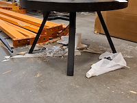 Salontafel, rond zwart - afbeelding 2 van  3