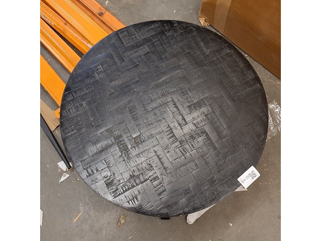 Salontafel, rond zwart - afbeelding 3 van  3