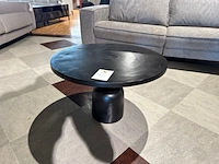 Salontafel, rond, zwart