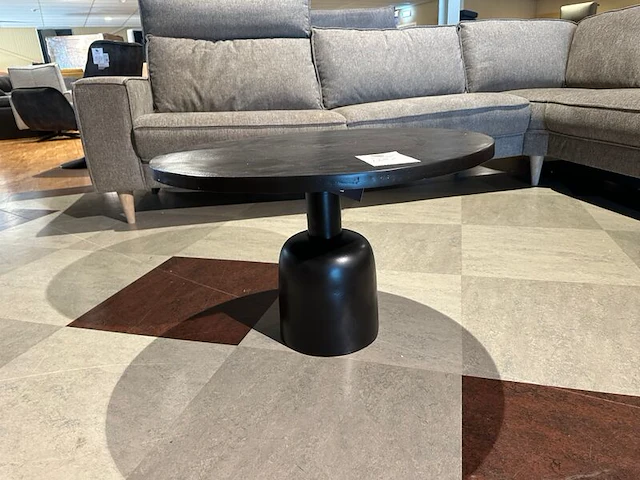 Salontafel, rond, zwart - afbeelding 3 van  5