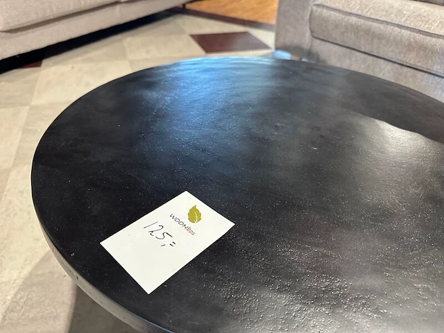 Salontafel, rond, zwart - afbeelding 5 van  5