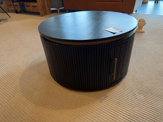 Salontafel, rond zwart - afbeelding 3 van  6