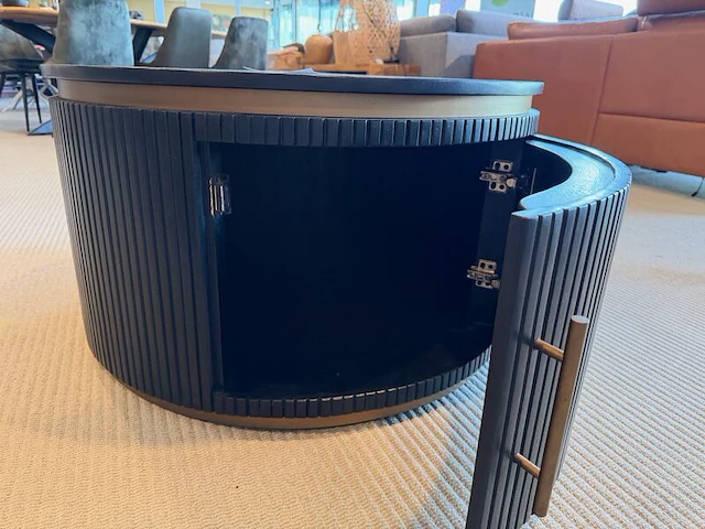 Salontafel, rond zwart - afbeelding 5 van  6