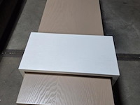 Salontafel set- rechthoekig basisdeel en een verschuifbare u-vormige bijzettafel - afbeelding 4 van  4