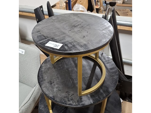 Salontafel set 3-delig, rond - afbeelding 2 van  5