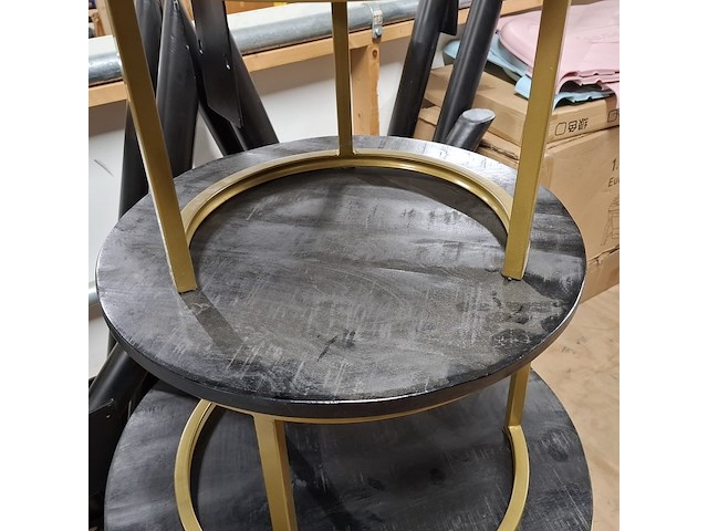 Salontafel set 3-delig, rond - afbeelding 4 van  5