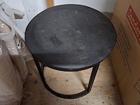 Salontafel set 3-deling, rond zwart - afbeelding 4 van  4