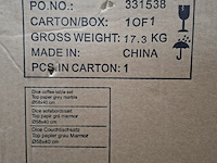 Salontafel set, actona, dice coffee table set, top paper grey marble - afbeelding 6 van  6