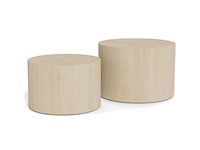 Salontafel set, actona, dice coffee table set, top paper travertine - afbeelding 1 van  8
