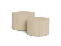 Salontafel set, actona, dice coffee table set, top paper travertine - afbeelding 2 van  8