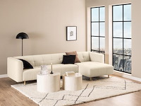 Salontafel set, actona, dice coffee table set, top paper travertine - afbeelding 5 van  8